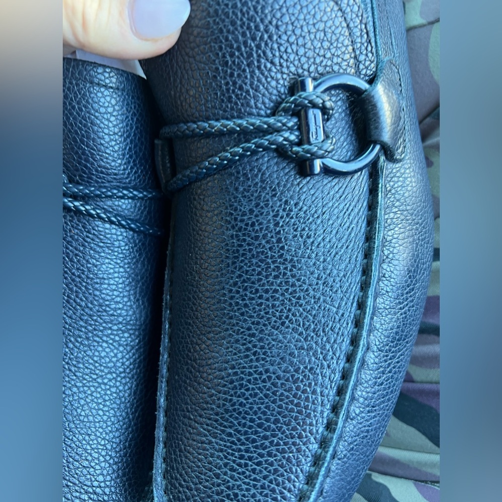 Navy blue Salvatore Ferragamo loafers- rarely ever worn! Amazing shape!!!